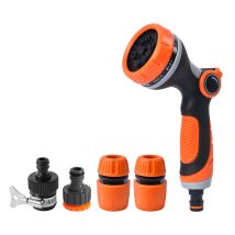 Pistola De Riego Para Jardín, Pulverizador De Jardín, 10 Patrones Ajustables, Pulverizador Multifuncional Con Caudal Controlable, Ideal Para Lavado De