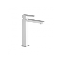 Mezclador De Lavabo Alto Con Desagüe Click-clack En Latón Cromado - Teorema Pillar