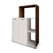 Catterhouse Delfos 123 Mehrzweckschrank 90x41x123cm Mit 3 Fächern, 2 Türen Und 1 Höhenverstellbaren Einlegeboden