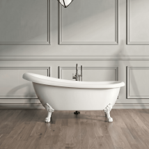 Bañera con patas Richmond 171 cm – Color blanco RAL 9003 – Material Resicryl – Capacidad 188 litros – Diseño vintage
