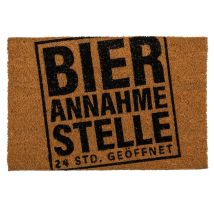 Out Of The Blue - Fußabtreter Bier Annahmestelle 24 Std. Geöffnet Kokos Fußmatte 60x40 Cm