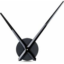 Grande Horloge Murale À Aiguilles Simples Noires Sans Chiffres, Mouvement D'Horloge À Longue Aiguille Avec 31.5cm De Long