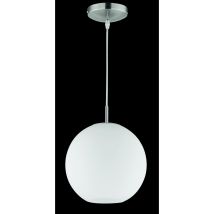 Reality Leuchten - Suspensión Moderna Moon Boccia White Glass Ø25 Cm Trio Lighting