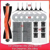 Pièces Détachées Pour Aspirateur Dreame L10s Ultra Gen 2/dreame L30s Ultra : Brosse Latérale Principale Et Filtre Hepa