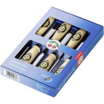 Kit di scalpelli Kirschen 1111000 – 6 pezzi – Acciaio speciale ad alto contenuto di carbonio – Manico in faggio bianco – Scalpelli per legno