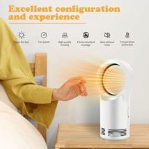 Chauffage Soufflant Électrique Salle De Bain Economique Ptc Radiateur Céramique Sans Pales De Ventilateur Adapté Aux Enfants 2 Modes Économe En 