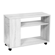Argonauta - Mueble Tv Blanco Con Ruedas Cm 80 X 30 X 56 H
