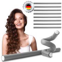 Papilotten Lockenwickler 10x Grau Papilottenwickler Locken Friseurbedarf