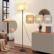 Lámpara De Salón Vintage, Lámpara De Lectura Regulable De 134 Cm, Lámpara De Noche, Pantalla De Tela, Interruptor De Cable, Estilo Retro, Para 
