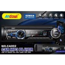 Trade Shop - Autoradio Lettore Mp3 Sistema Audio Auto 1 Din Bt Usb Aux Fm Sd Card Mp3 Ca002 -