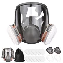 16 In 1 Vollmaske Silikon-vollmaske 1 Maskenkörper + 2 X Filterkartuschen 3 + 2 X Filterkappen + 10 Filterpads + 1 Aufbewahrungsbeutel Ulisem