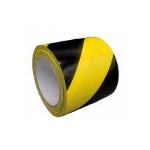 Cinta Señalización Pvc Amarrillo/negro 100mm X 33m Miarco