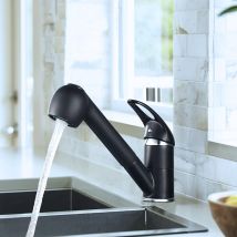 Grifo Mezclador De Cocina Cecipa Con Rociador Extraíble, Grifo Monomando Giratorio De 360° Para Fregadero Con Dos Opciones De Flujo De Agua.