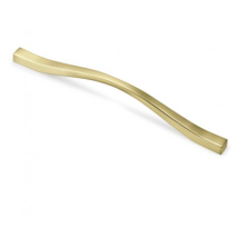 Tirador Fluid 6821 - Oro Cepillado. 363x7,60/12,80x33,80mm. Entrepuntos 320/288mm.