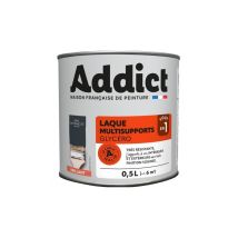 Glänzende Multi-untergrundfarbe Addict 0,5l Anthrazitgrau