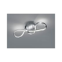 Reality Leuchten - Plafón Perugia Diseño Arco Cromo Led Dimmer 4000k Trio Iluminación