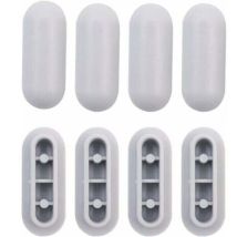 8 Pièces Tampon Universel Pour Siège De Toilette Universel Chocs Kit De Tampon Abattant Wc Plastique Toilette Pare-chocs Remplacement
