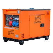 Generador Diésel Trifásico Y Monofásico 7,5kva / 5,4kw Full Power De Black+decker