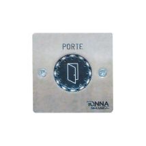 Tonna 648680 Capacitive Exit Button With Voice Synthesis, Flush-mounted, French Version, Dimensions 80 X 80 Mm