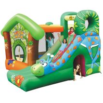Happy Hop - Gonfiabile Per Bambini Con Scivolo Motore Elettrico Saltarello Castello
