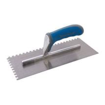 Spatola Defender 280 mm in acciaio al carbonio – Bordo seghettato 6 mm – Utensile per piastrellista