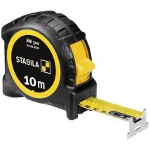 Stabila – 19843 – BM 300 Robust Pocket Tape 10m – 27mm Width – Durable, Shock-Absorbent, Double-Sided Scale