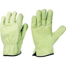 Guanti di manipolazione STRONGHAND - Dimensione 10 - Materiale pelle morbida - Colore verde-beige