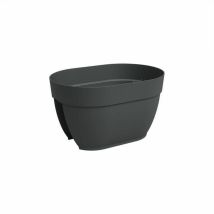 Teva Capri Campana Pflanzkübel Anthrazit Modern 39x25,6x22,5 Cm