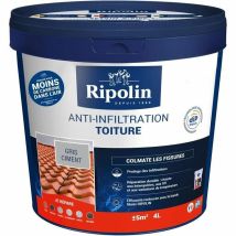 Ripolin Pittura Anti-infiltrazione Grigio Cemento 4 Litri