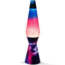 I-total Lámpara Lava Retro Azul Y Rosa 40 Cm