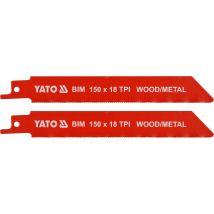 Bim-sägeblätter 150 Mm 18tpi 2 Stück Yt-33931 Yato