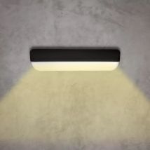Applique Led Nero 12w Da Esterno 4000k