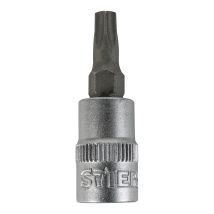 Torx-bit-steckschlüsseleinsatz 1/4'', Tx 8, Schraubendreher-einsatz, Bit-einsatz, Stecknuss - Stier