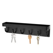 Flyme - Ymyny - Soporte Para Llaves De Pared Con 6 Ganchos, Organizador De Correo Adhesivo Con Ganchos Para Llaves, Estante De Pared Decorativo Para 