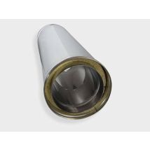 Tubi Per Stufa Acciaio Inox Doppia Parete 316l 50cm Da 130mm