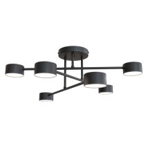 Minimalistische Deckenleuchte Schwarzer Halo 6xgx53 8w Emibig