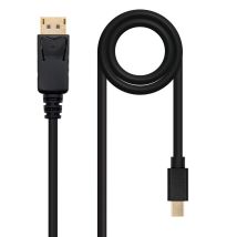 Câble DisplayPort 3m – Connecteur mâle DP et mini DP – 4K 60Hz – Blindage multiple – NANO CABLE