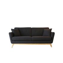 Concept-usine - Canapé Scandinave 3 Places Tissu - 190cm - Hoga