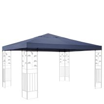 Quick-star - Ersatzdach Für Blätter Pavillon 3x3m Pavillondach Grau Ersatzbezug