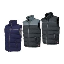 Gilet imbottito Ocean taglia XXL – Poliestere Oxford spalmato PU – Blu – 2 tasche anteriori con cerniera – Certificazione CE