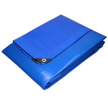Lona De Protección Impermeable Con Ojales 1,5x12m 18m² 180g/m² Polietileno Azul Resistente Contra El Moho Y Rayos Uv Cubierta Multiusos Ideal Para 