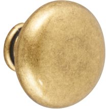 Chrisligne - Pomo Para Mueble Inglés De Zamak Oro Viejo Al.30 X An.30 X P.25 Mm