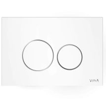 Placa De Descarga Doble En Vidrio, Vitra Vetro, Blanco (740-1600)