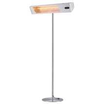 Sined - Stufa Infrarossi Esterno Con Palo Cm 218x74x60 Caldo Ira Inox Palo