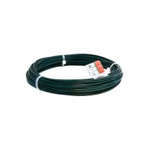 Alambre plastificado verde 100 metros – Diámetro interior 1,8 mm – Diámetro exterior 2,6 mm – Buarfe