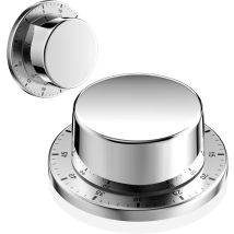 Temporizador De Cocina Mecánico Plateado, Temporizador Magnético Acoplable, Temporizador De Acero Inoxidable Reutilizable E Impermeable, Cuenta 