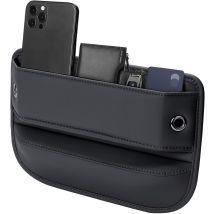 Riempitivo Universale Per Fessure Del Sedile Dell'auto, Organizer In Pelle Di Alta Qualità, Indispensabile Per Auto, Suv, Camion (nero, 1 Confezione)
