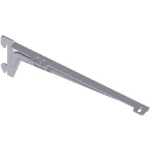 Masidef - 2 Reggimensole A 2 Ganci Angolate Alluminio Opaco 28cm