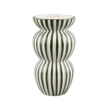 Vase En Céramique Rayure Contrastée Verticale Zebra