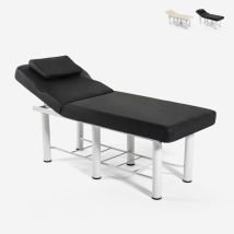 Lettino Massaggio Relax 2 Zone Professionale Centro Estetico Welly - Nero